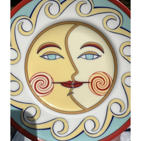 Tiffany & Co. Celestial Vintage Child's Plate 1996 Sun Moon - Picture 3 of 3